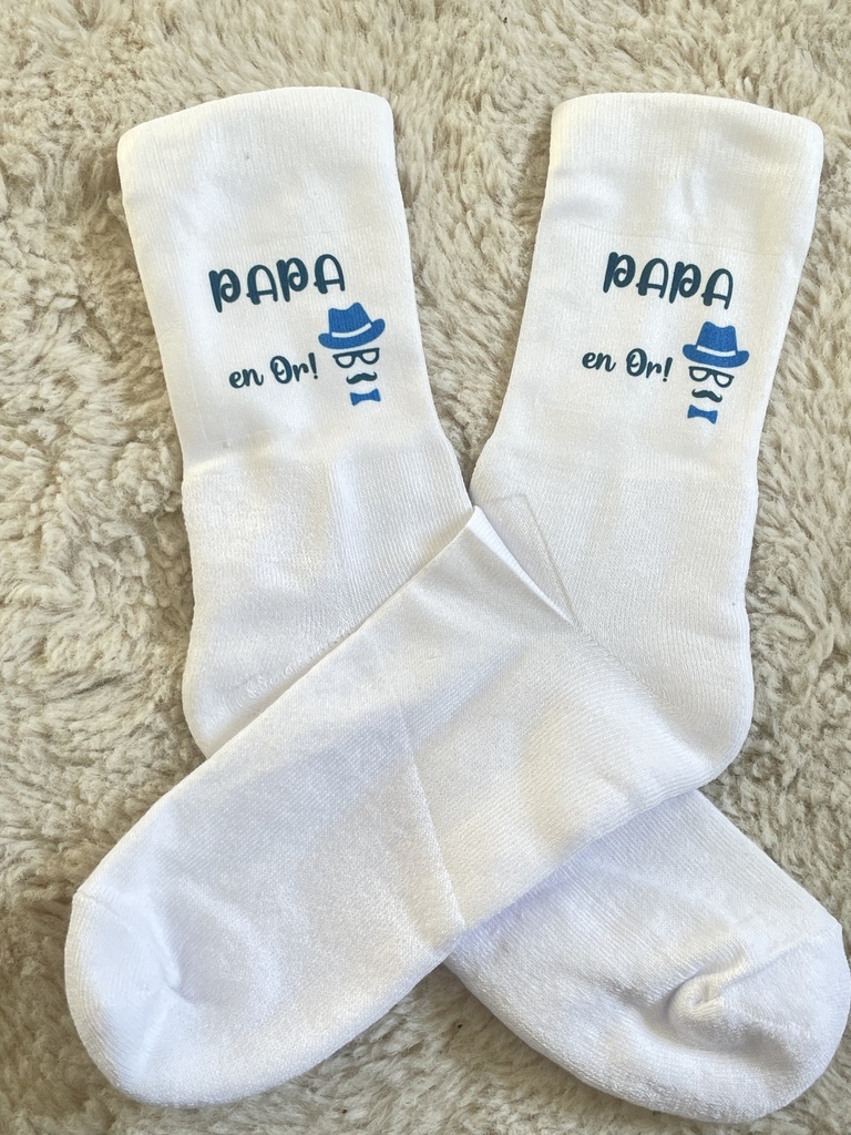 Chaussettes Papa en Or