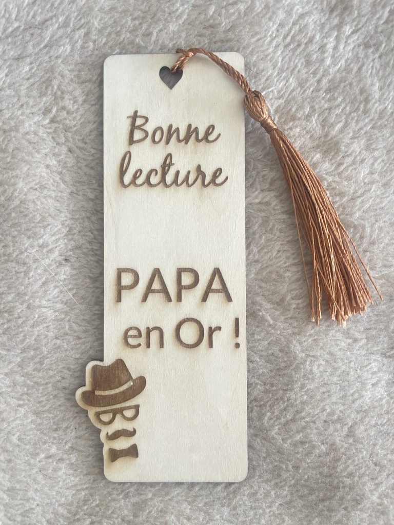 Marque page "Papa en Or 2" 