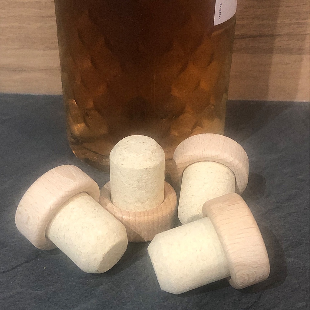 Bouchon en liège et bois "Céline Dion"