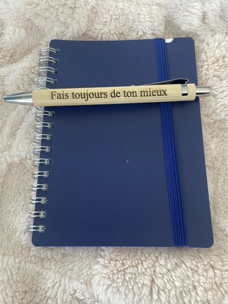 Crayon bois bambou personnalisé "Fais toujours de ton mieux"