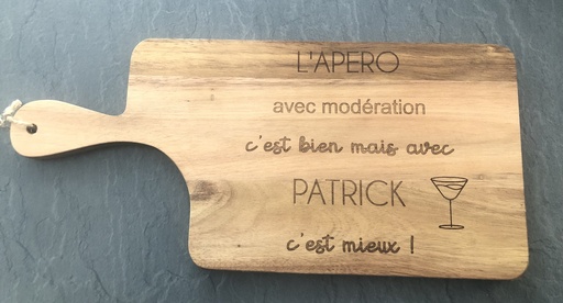 Planche apéro "L'apéro + prénom"  