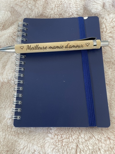 Crayon bois bambou personnalisé "Meilleur(e)Maman Papi Papa d'amour" 