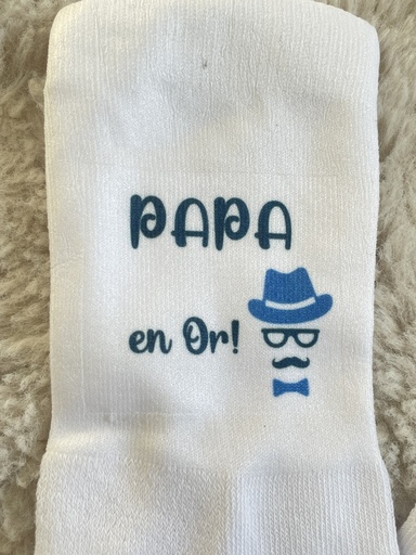 Chaussettes Papa en Or