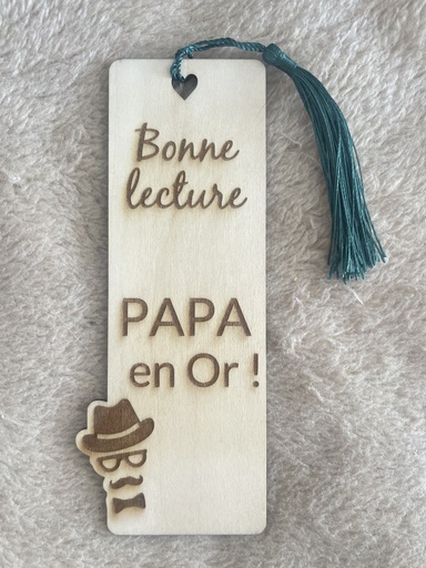 Marque page "Papa en Or 2" 