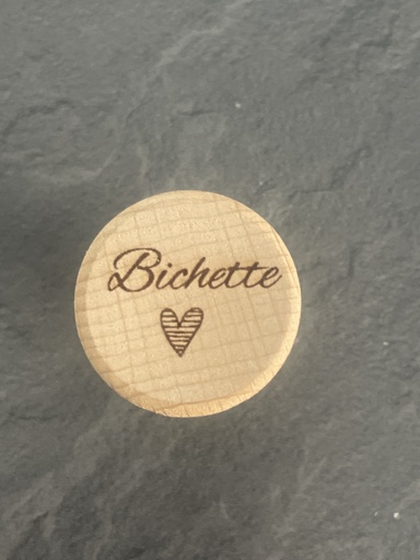 Bouchon en liège et bois "Bichette"